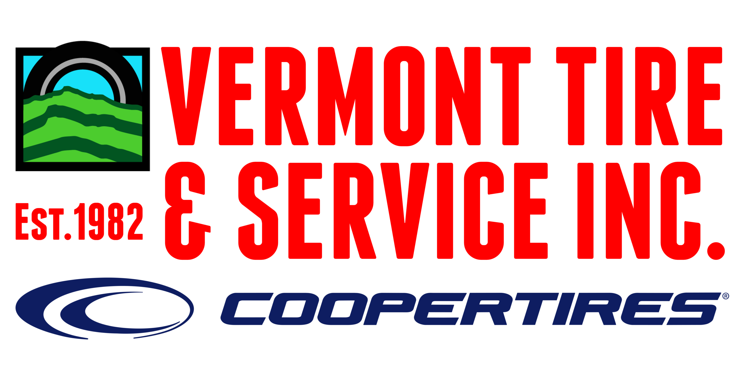 Vermont tire Banner Sign 30 60